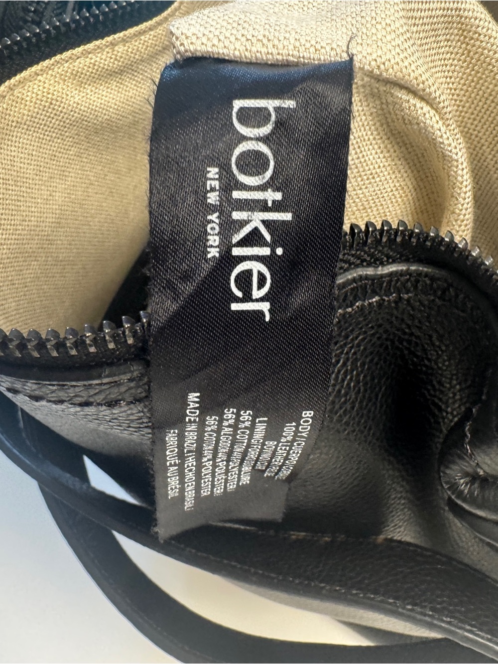 Authentic Botkier Chelsea convertible Hobo Backpack, sleek black pebble leather - Picture 6 of 16